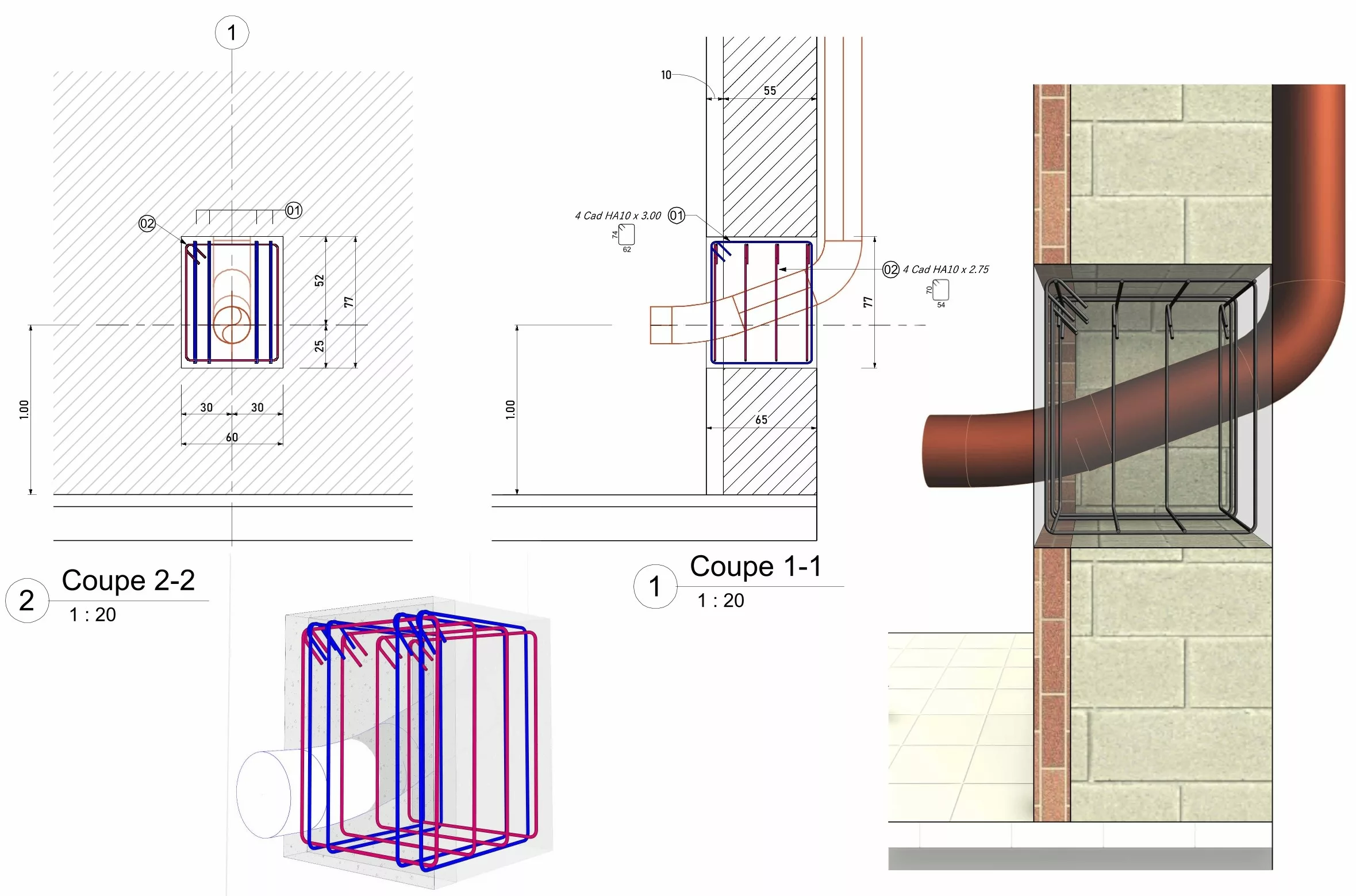 Création d'ouverture et renforcements structurels